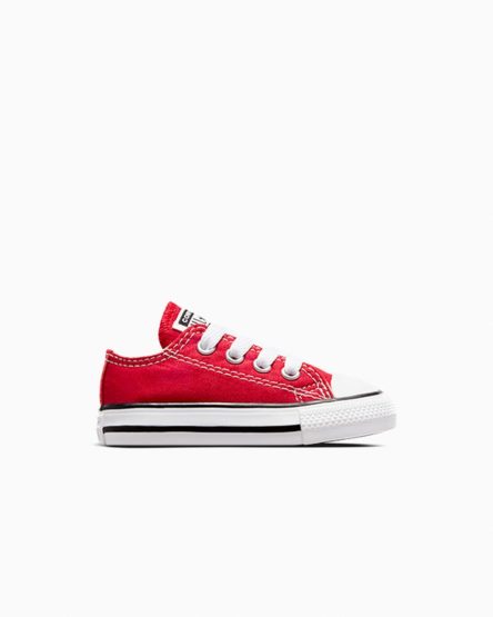 Tenis Converse Chuck Taylor All Star Classicos Cano Baixo Menino Vermelhas | PT W0803T4